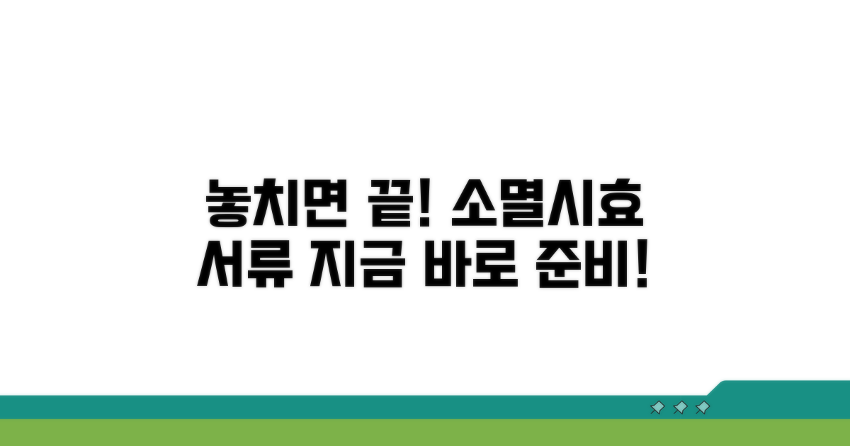 소멸시효 놓치기 전, 준비해야 할 서류
