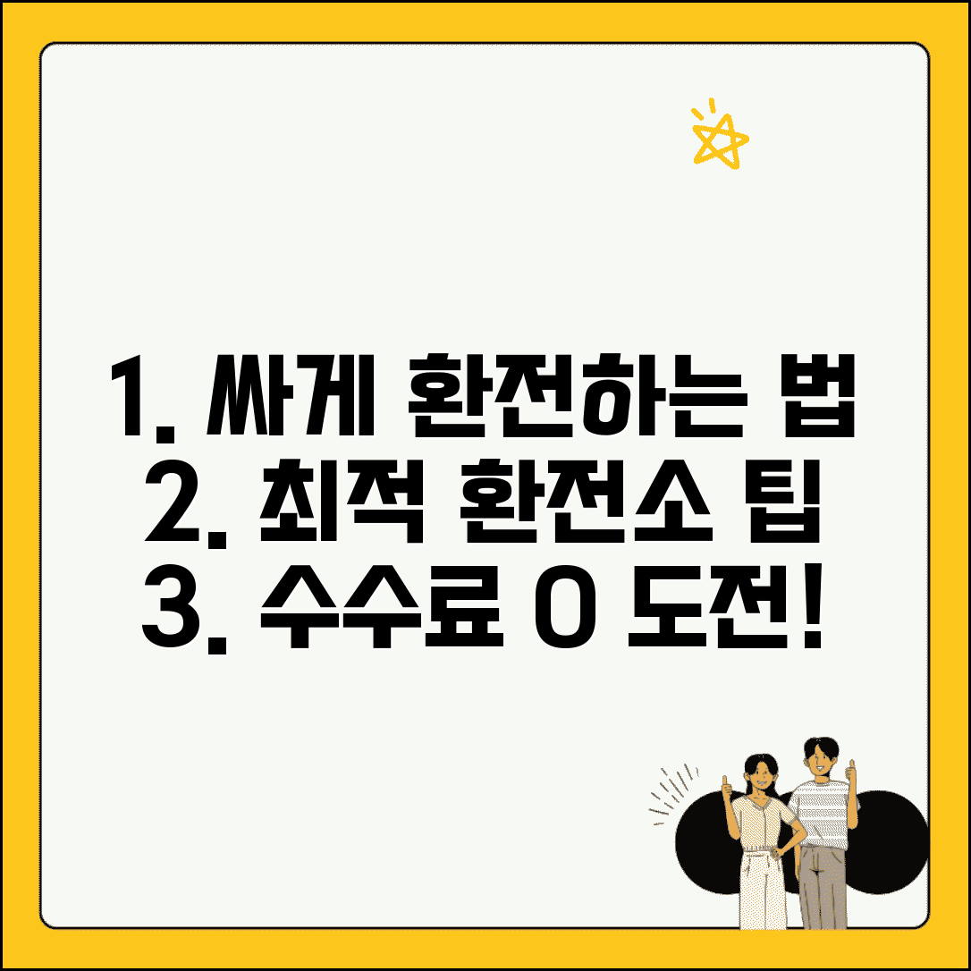 환전싸게하는 방법 완벽 가이드 | 통화별 최적 환전소 및 수수료 절약 팁
