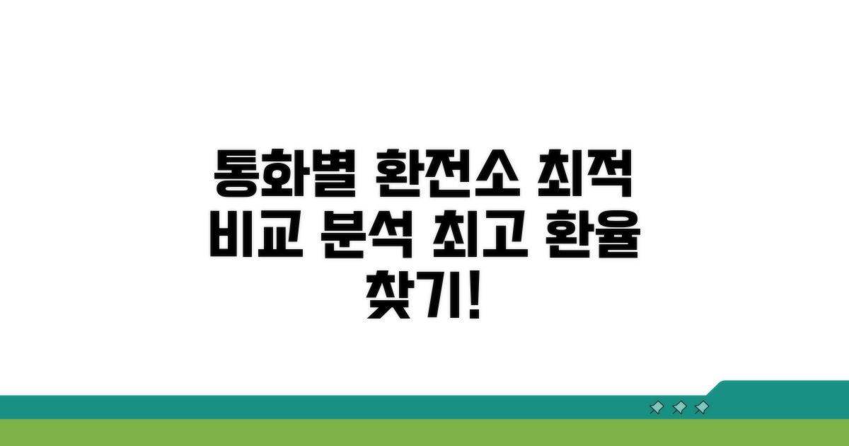 통화별 최적 환전소 비교 분석