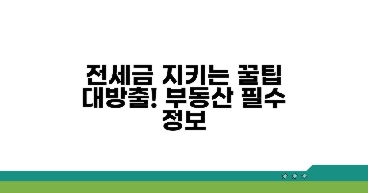 전세금 보호 위한 실전 활용 꿀팁
