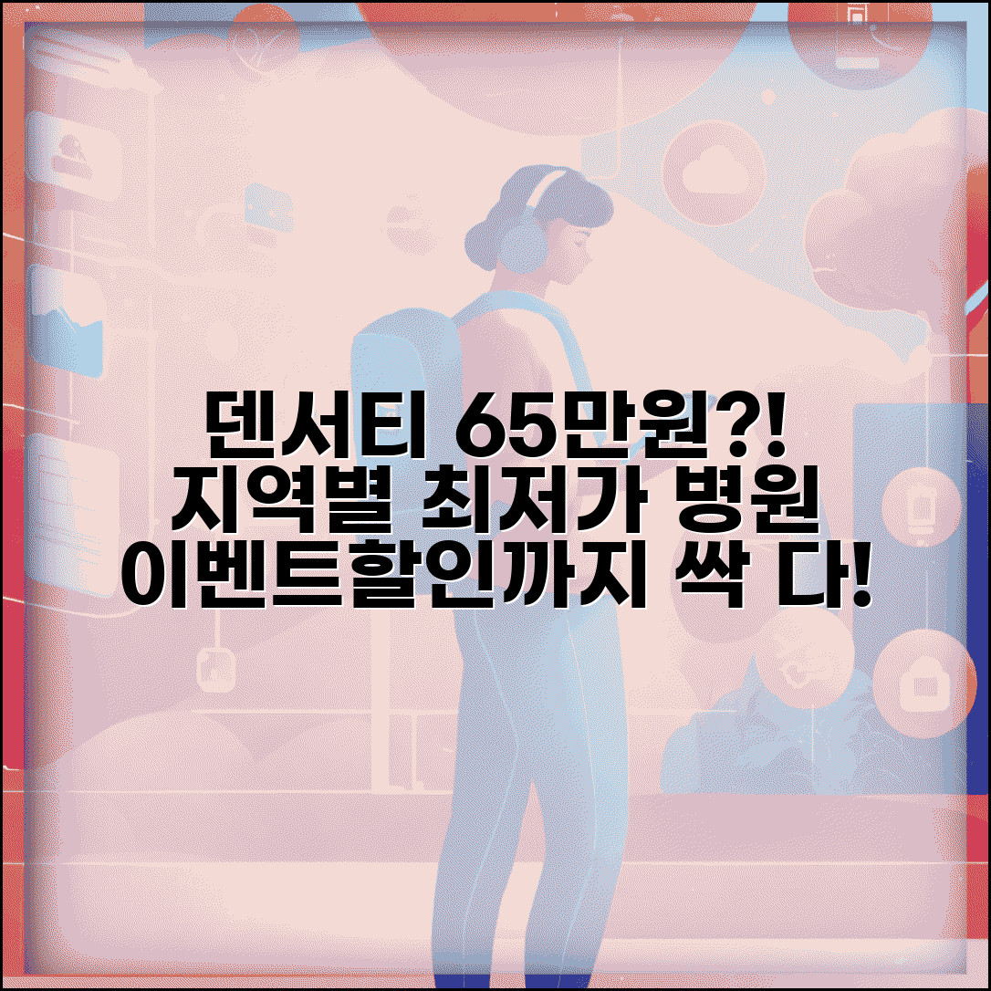 덴서티 가격 65만원 알뜰 시술 가이드 | 지역별 병원 비교 | 이벤트 및 할인정보