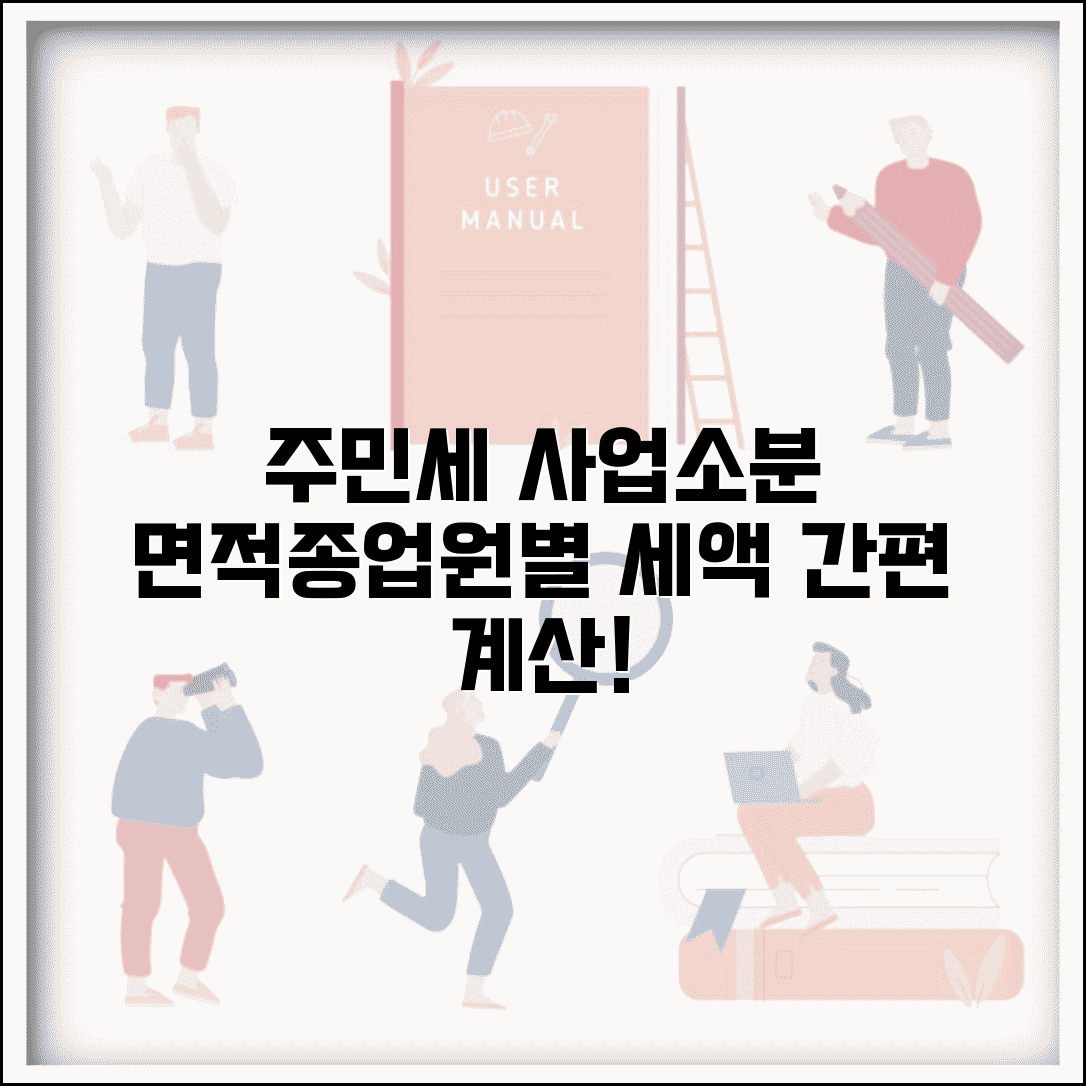 주민세 사업소분 부과기준 간편 계산 | 면적/종업원 수별 세액