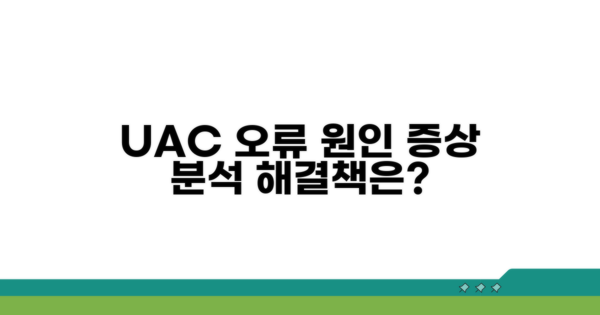 UAC 오류 원인과 증상 분석