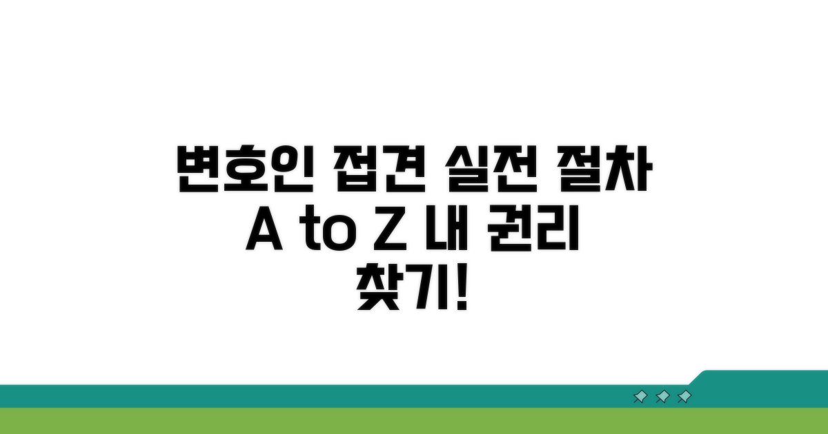 변호인접견, 권리 찾기 위한 실전 절차
