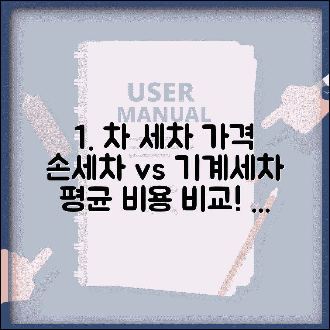 자동차 세차 비용 가격 손세차 기계 세차 | 차 세차 평균 가격 비교