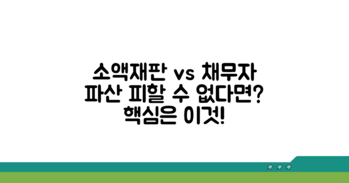 소액재판 판결과 채무자 파산