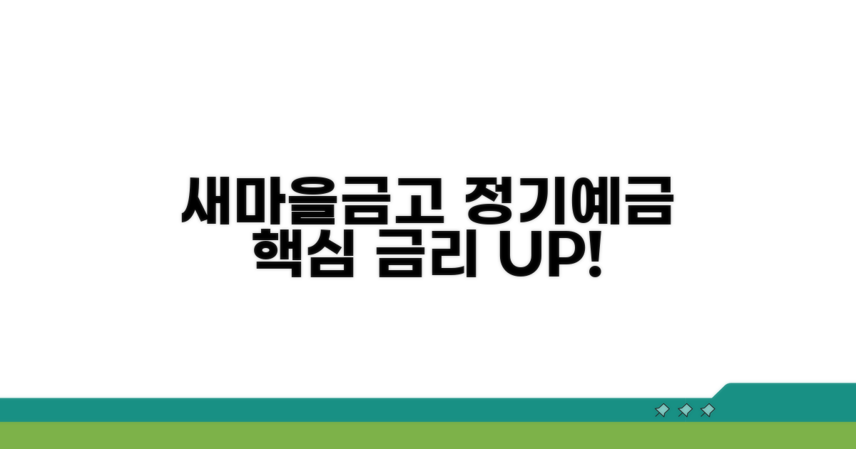 새마을금고 정기예금 핵심 금리