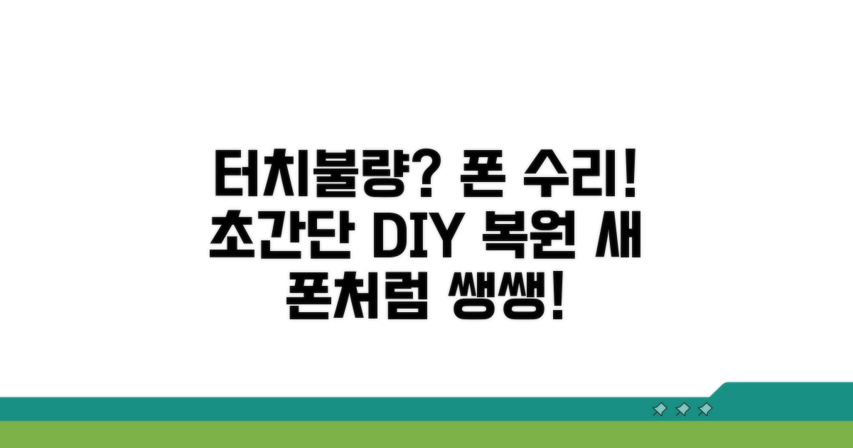 스마트폰 터치 기능 복원 가이드