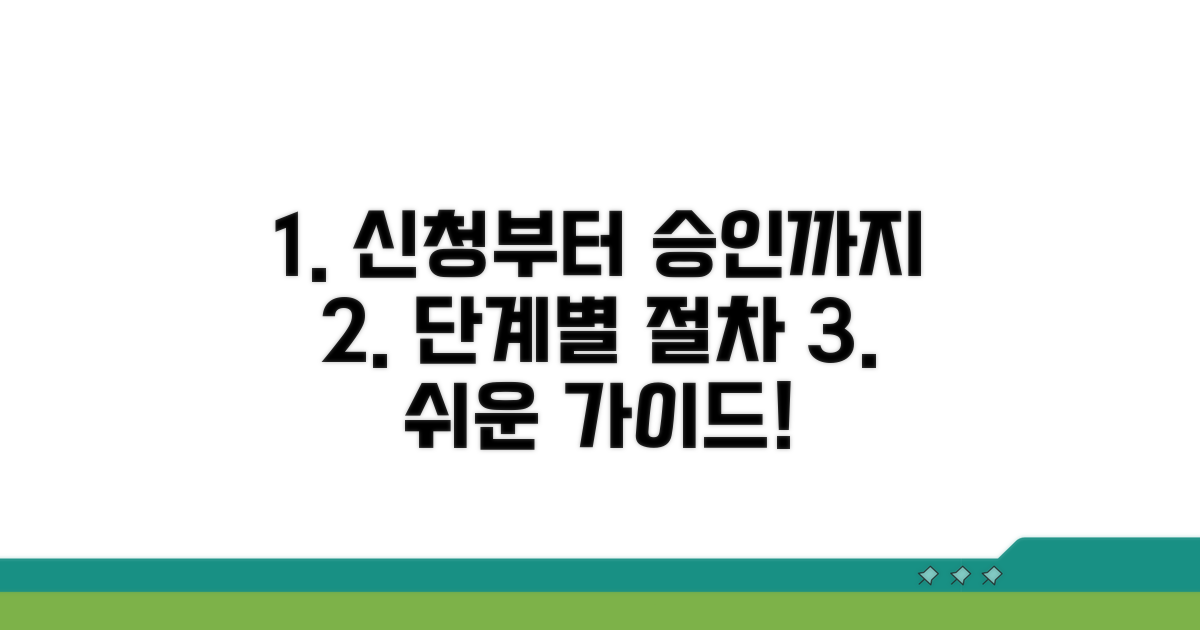 신청부터 승인까지 단계별 절차 안내