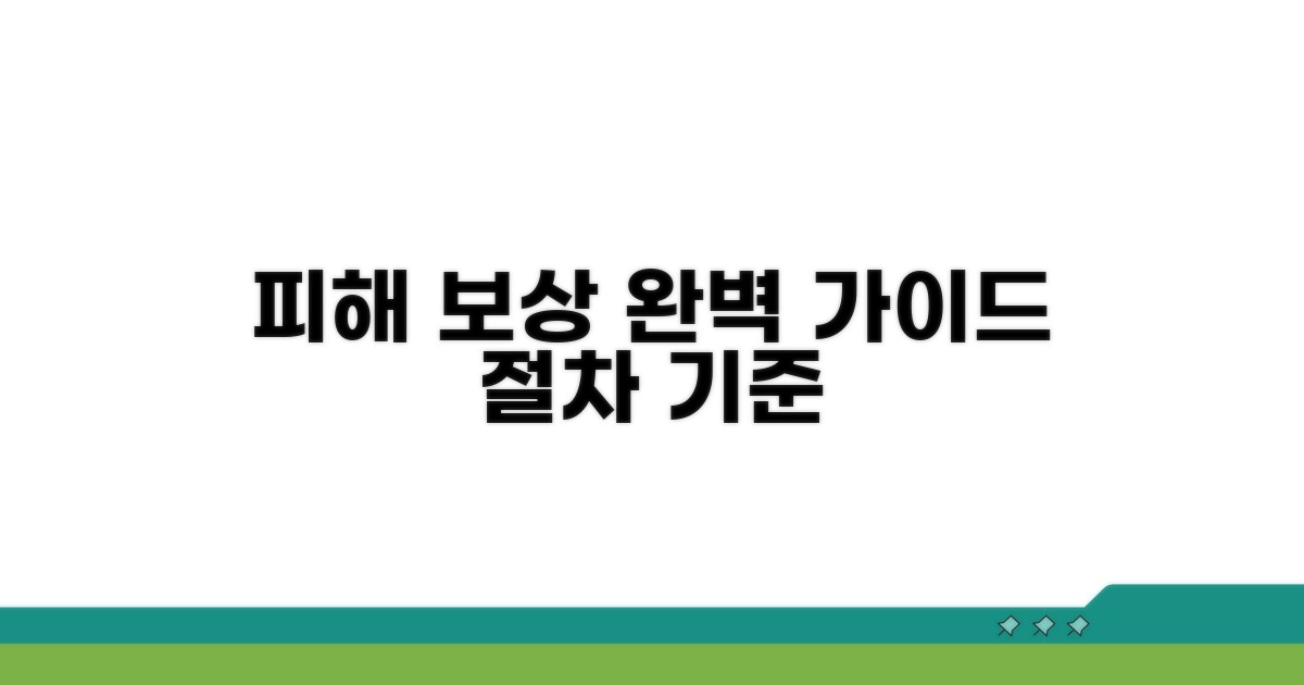 피해 보상 기준과 절차 알아보기