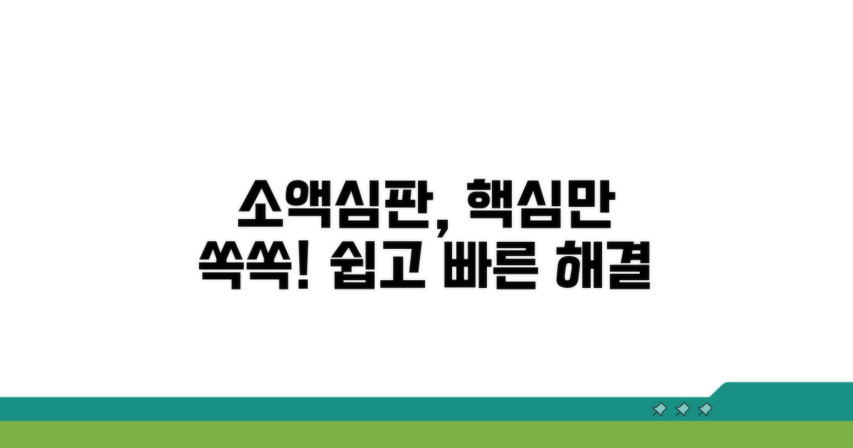 소액심판 기본 개념과 특징