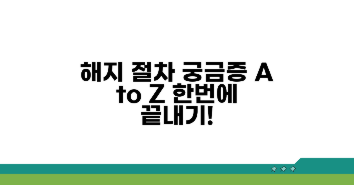 궁금증 해결! 해지 절차 총정리