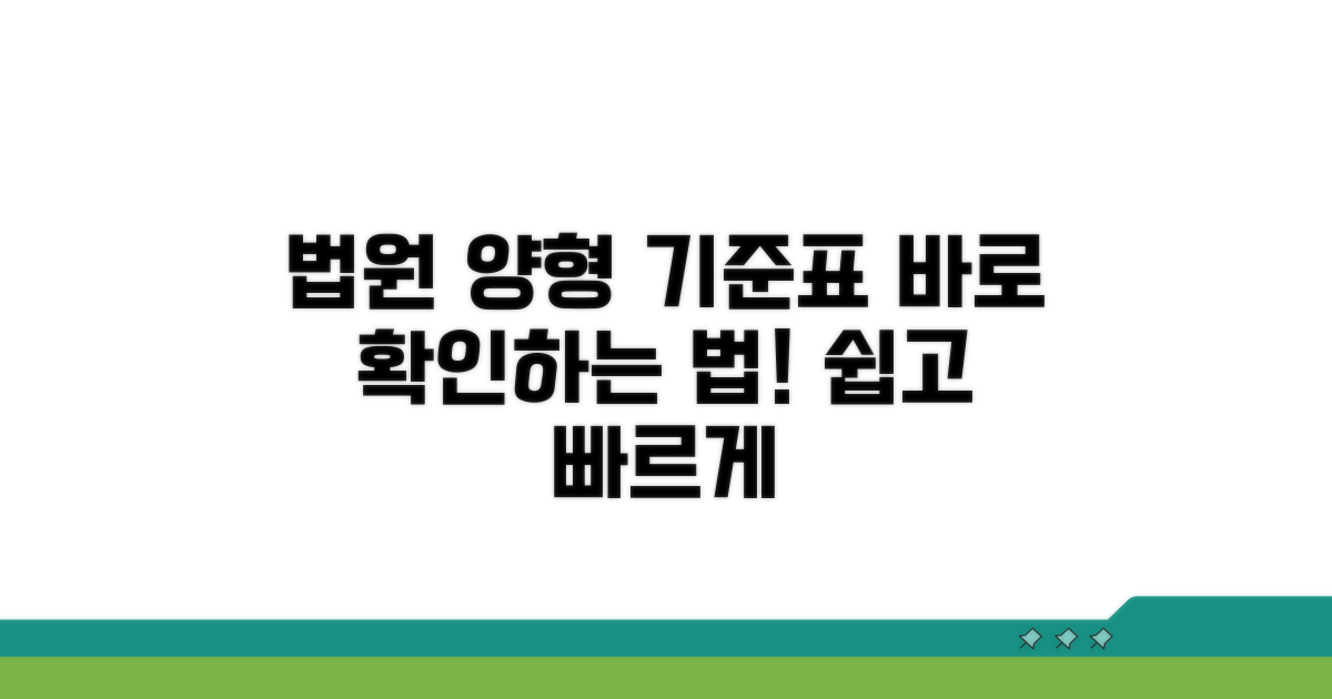 법원에서 양형 기준표 확인 방법