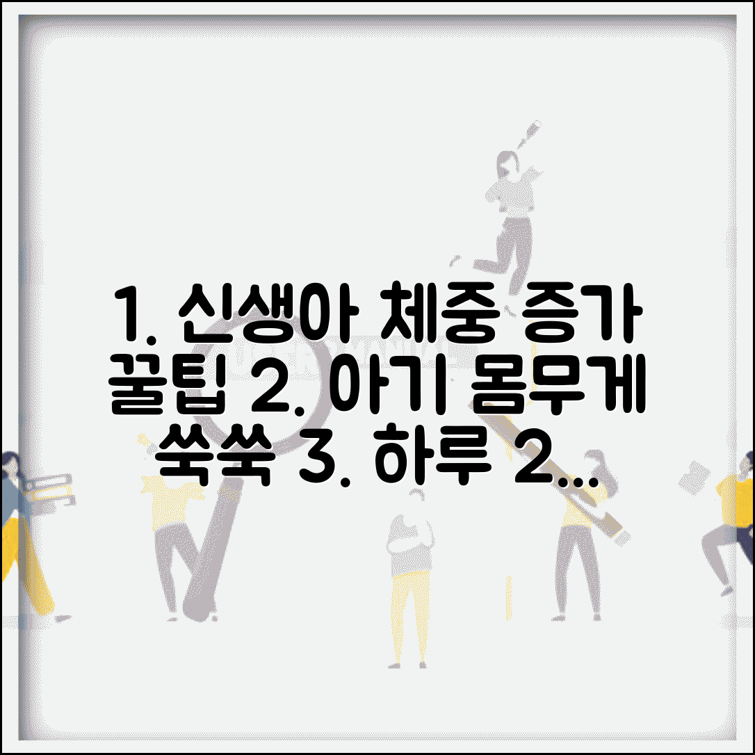 아기 몸무게 증가 속도 | 신생아 체중 증가 하루