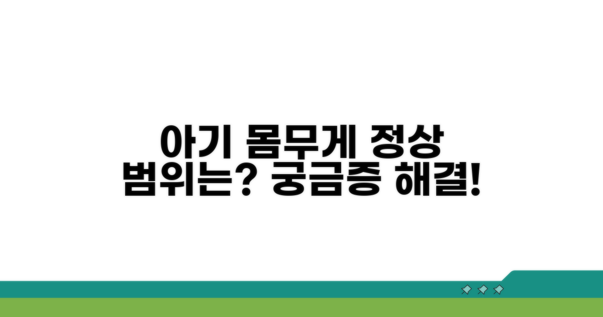 아기 몸무게 증가: 정상 범주는?
