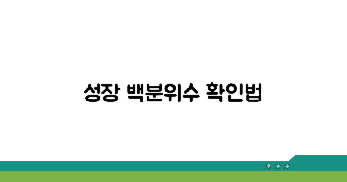 성장 백분위수 확인하는 법