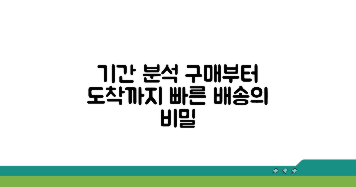 구매부터 도착까지 기간 분석