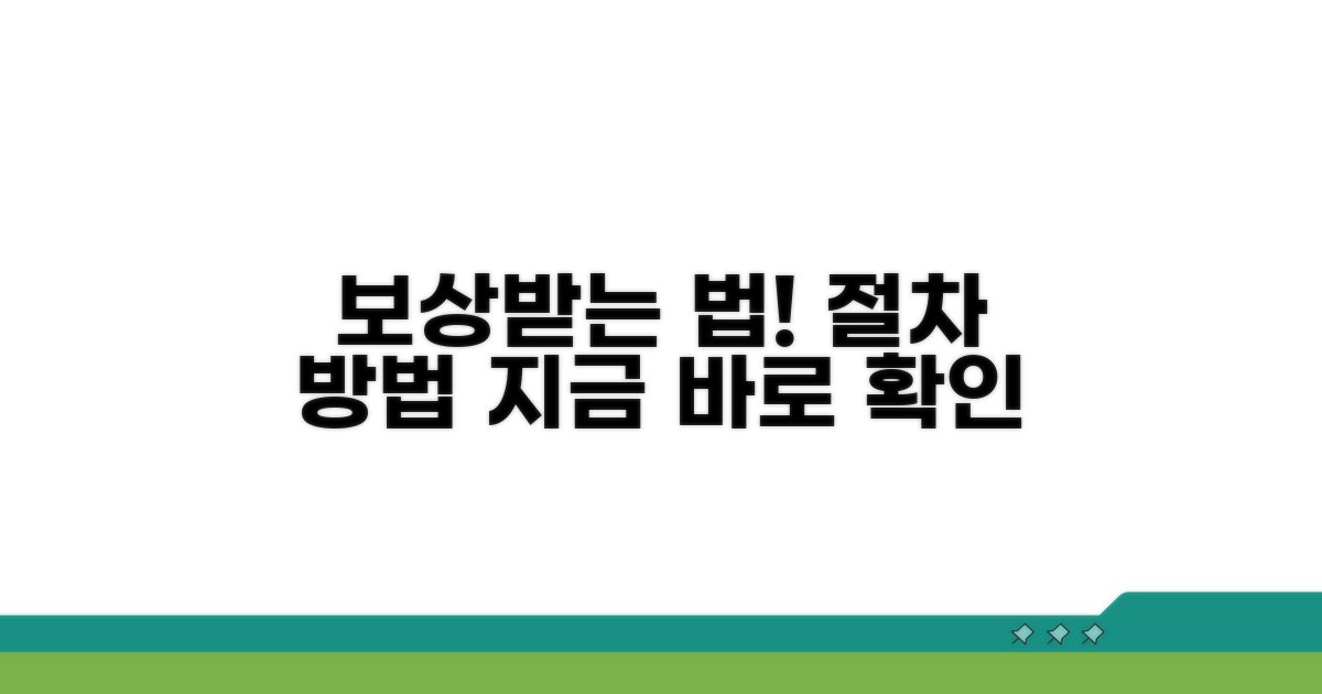 보상 요구 절차와 방법