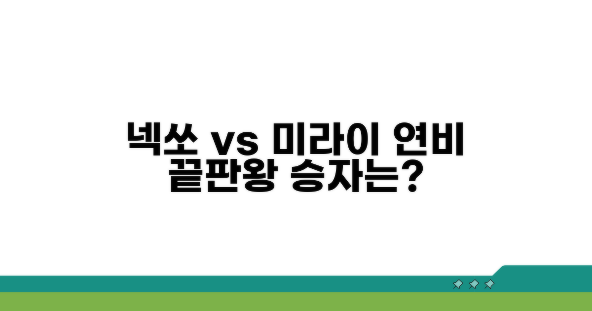 넥소 미라이 연비 비교 완전정리