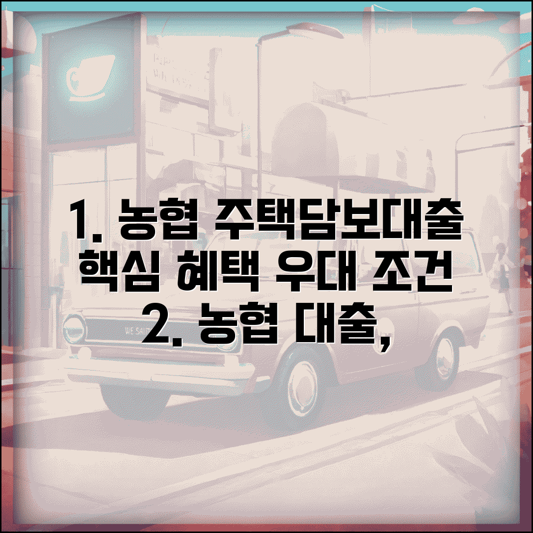 농협 주택담보대출 조건 혜택 | 농협 주택담보대출 우대 조건