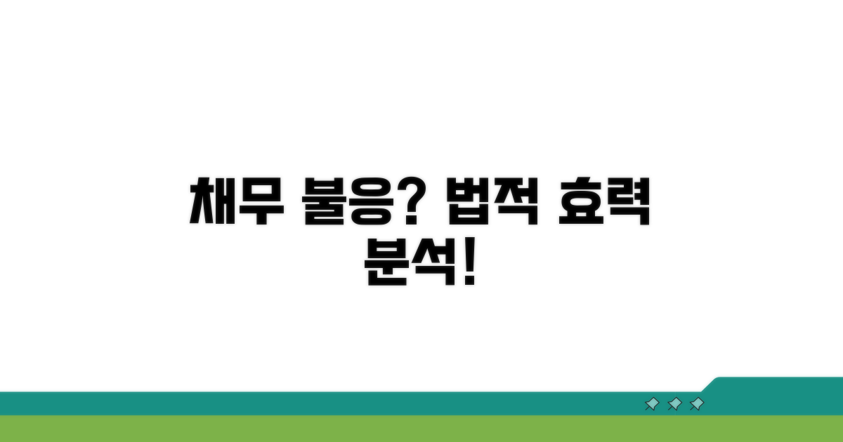 채무자 불응 시 법적 효력 분석
