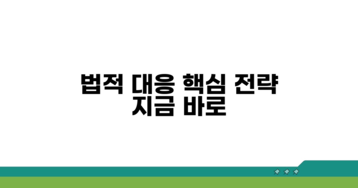 법적 대응 전략과 대처법