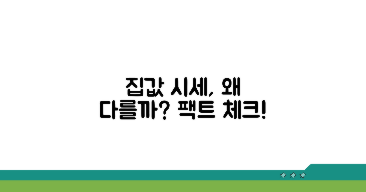 집값 시세 차이, 어떻게 다를까?