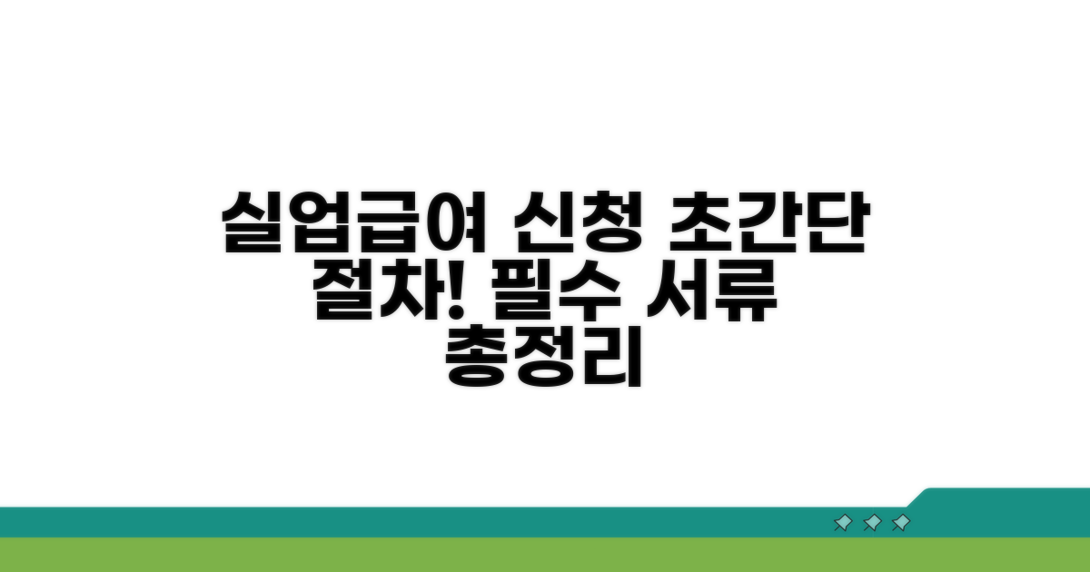 실업급여 신청 절차와 필요 서류