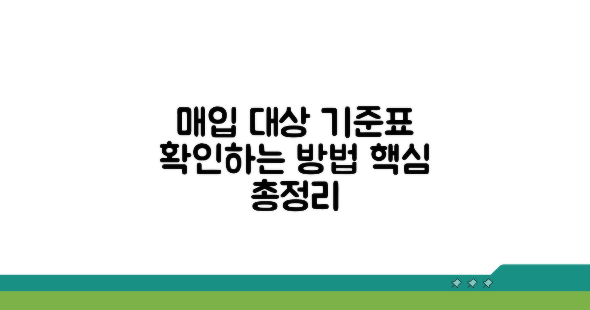 매입 대상과 기준표 확인법