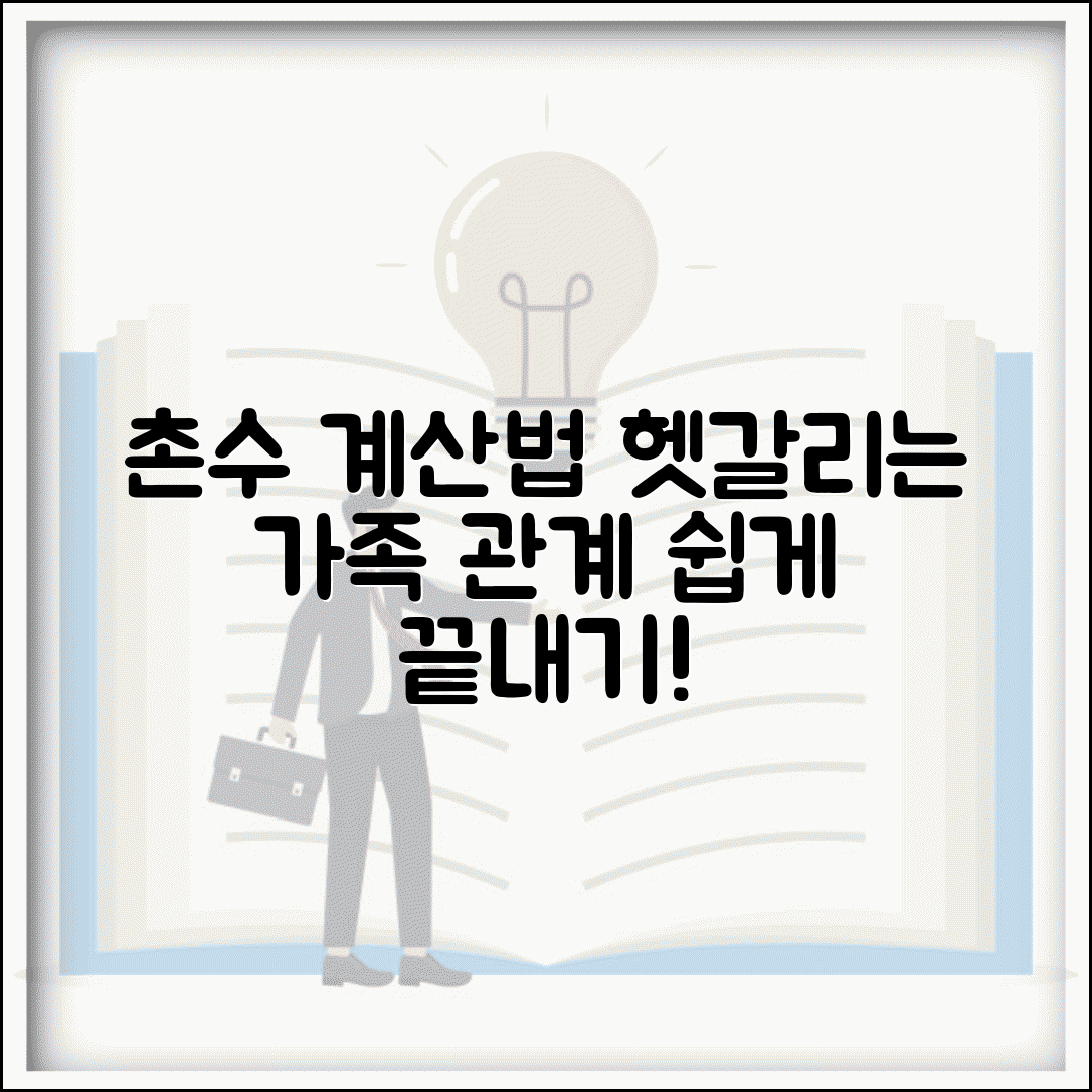 촌수 계산법 | 가족 관계 촌수 | 친족관계 계산 방법