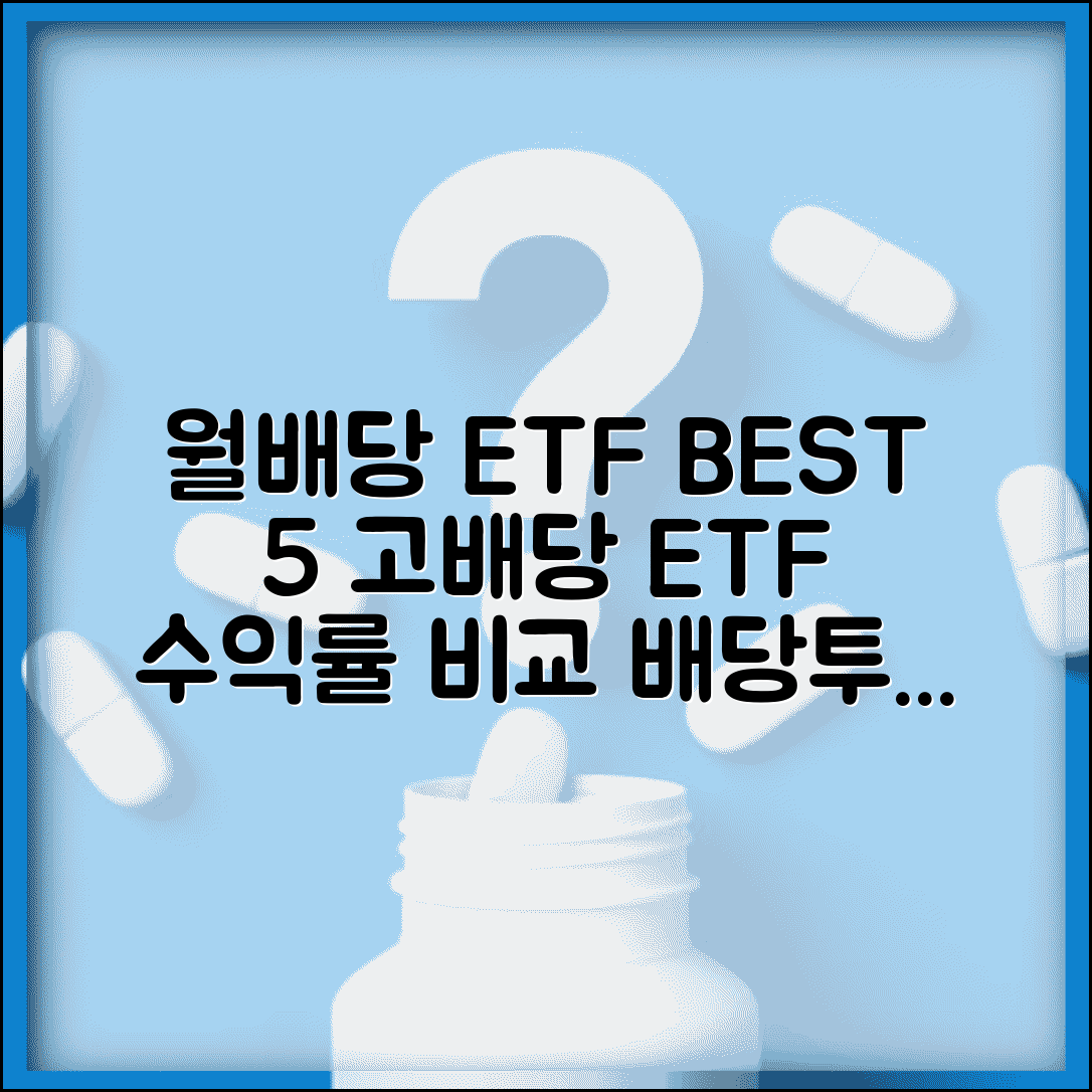 ETF 배당 ETF 추천 월배당 고배당 | 배당 ETF 순위 수익률 비교
