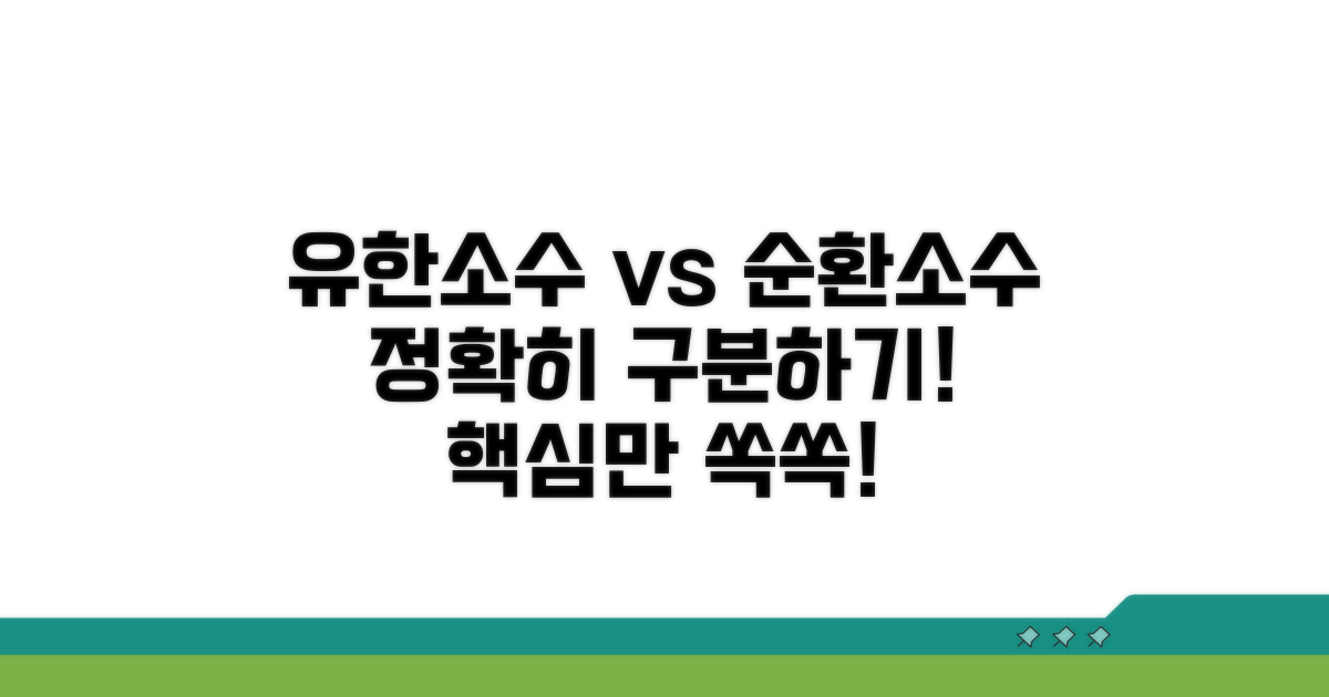 유한소수와 순환소수 명확히 구분