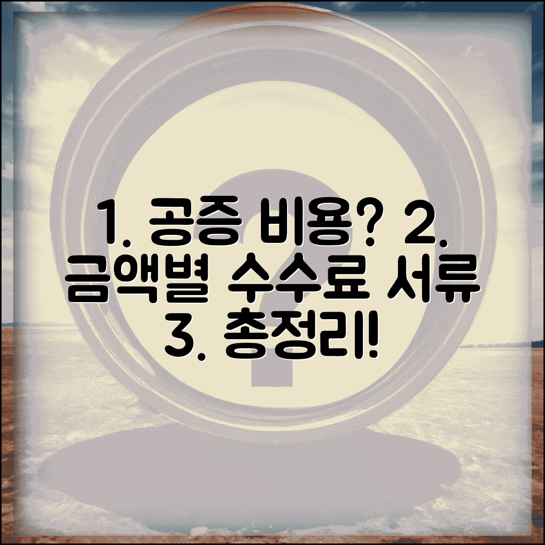 지불각서 공증 비용 얼마일까 | 금액별 수수료와 준비 서류 총정리