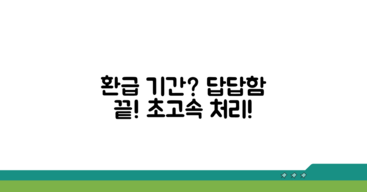 환급 처리 기간, 얼마나 걸릴까?