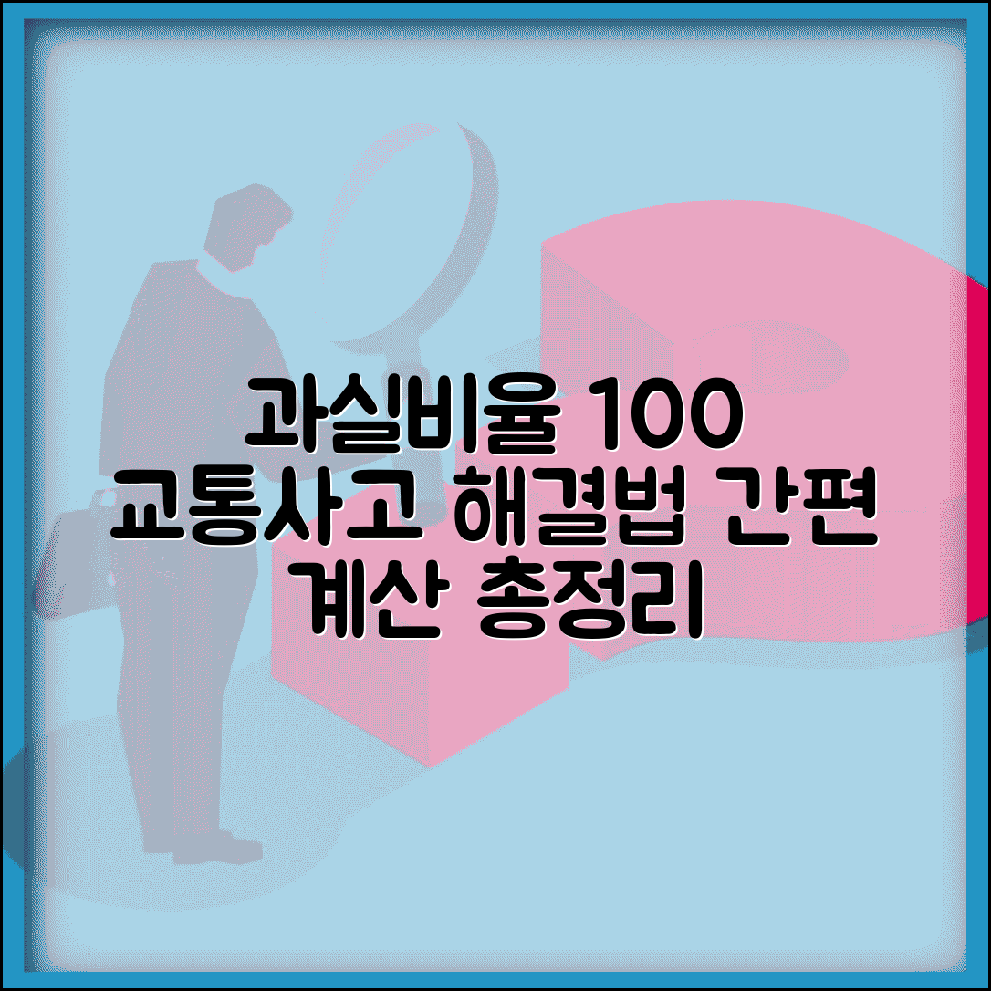 과실비율정보포털 활용 가이드 | 교통사고 과실 판단과 배상금 계산 총정리