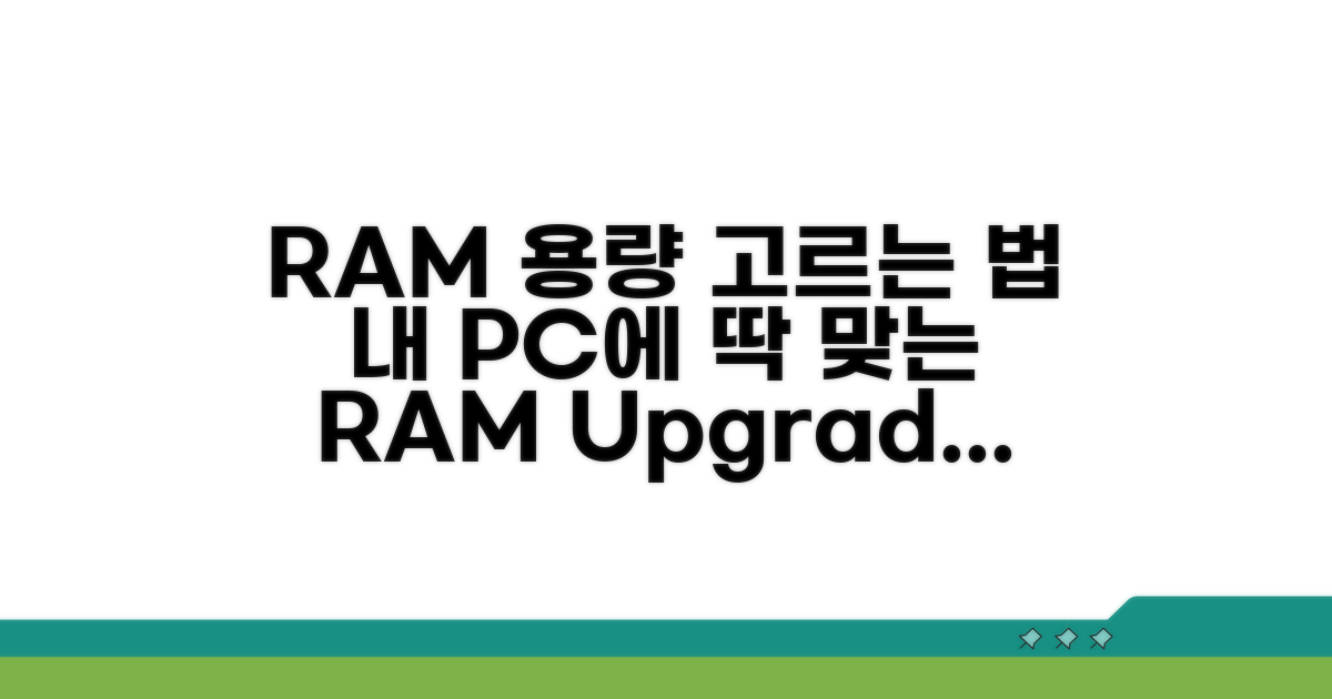 내게 맞는 RAM 용량 선택 기준 총정리