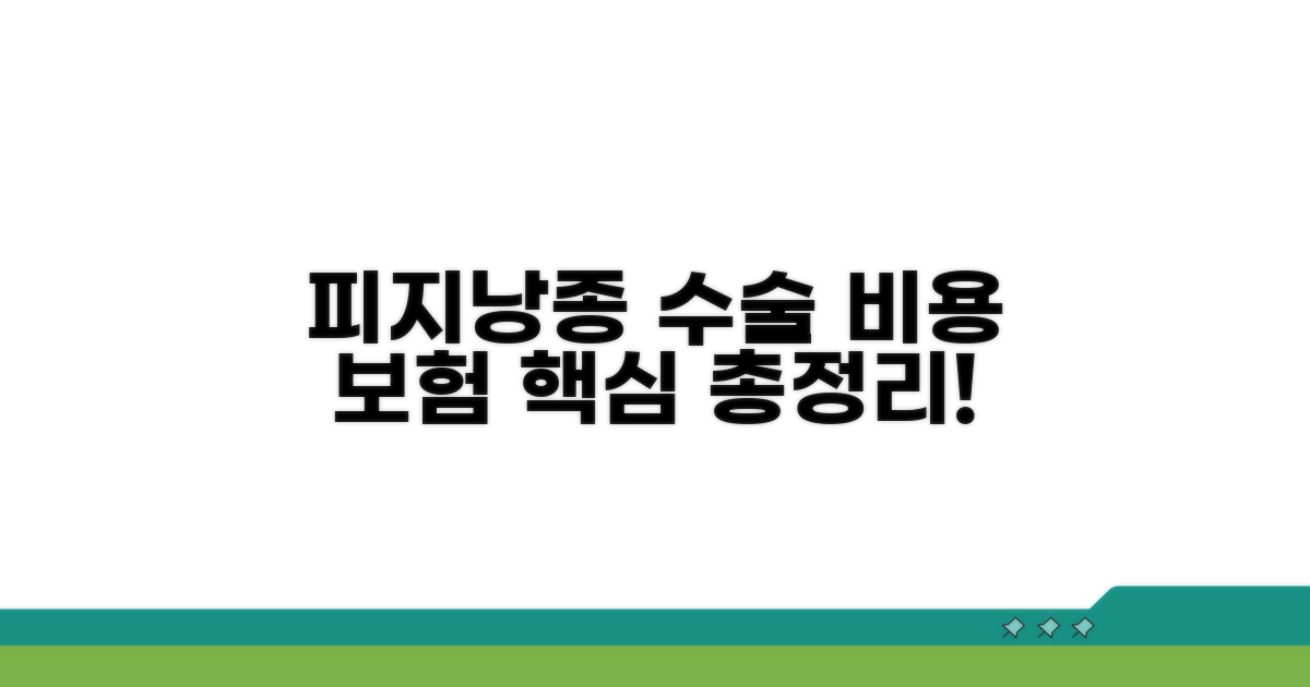 피지낭종 수술 비용과 보험 적용