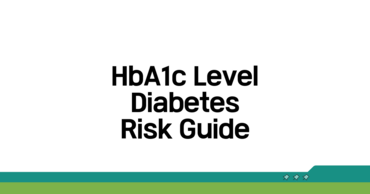 HbA1c 수치별 당뇨 위험도