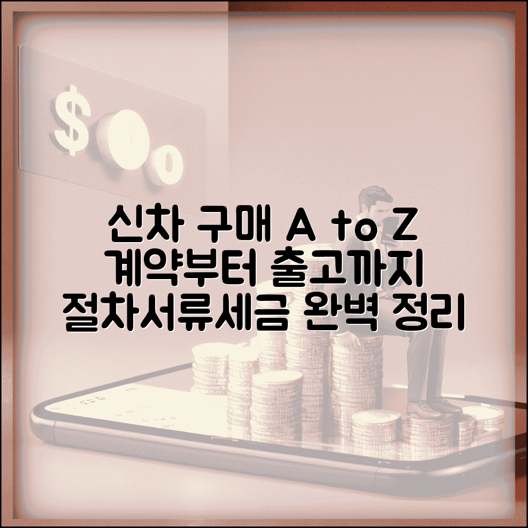 신차 구매 절차 계약부터 출고까지 | 자동차 구입 순서, 필수 서류, 취등록세 완벽 가이드