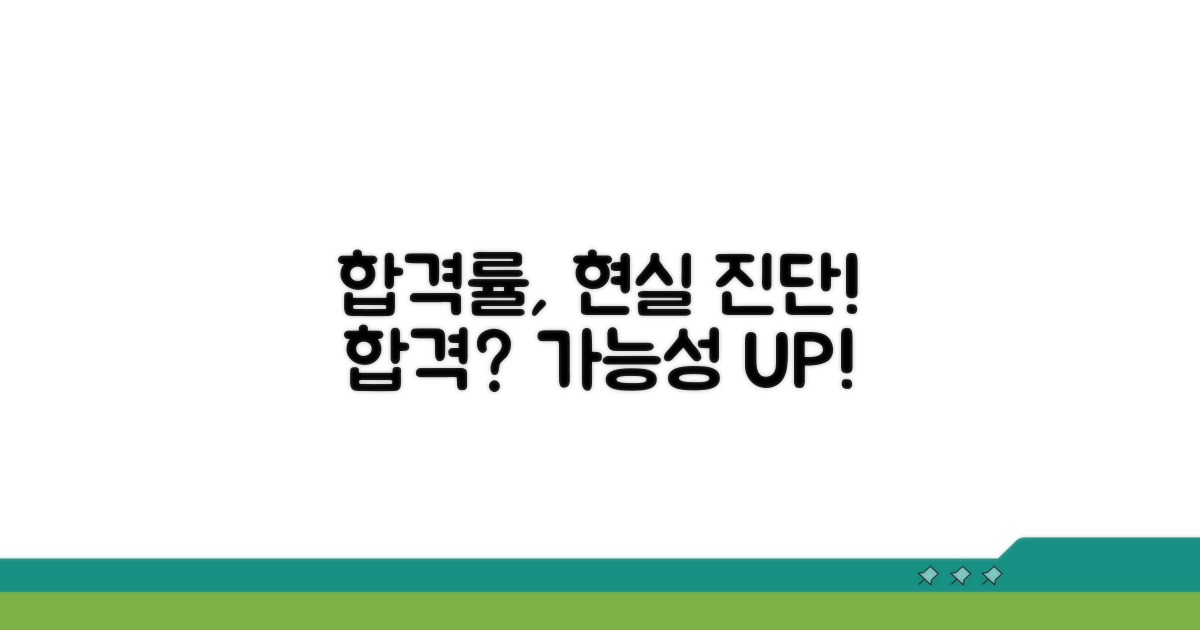 합격률, 현실적으로 파악하기