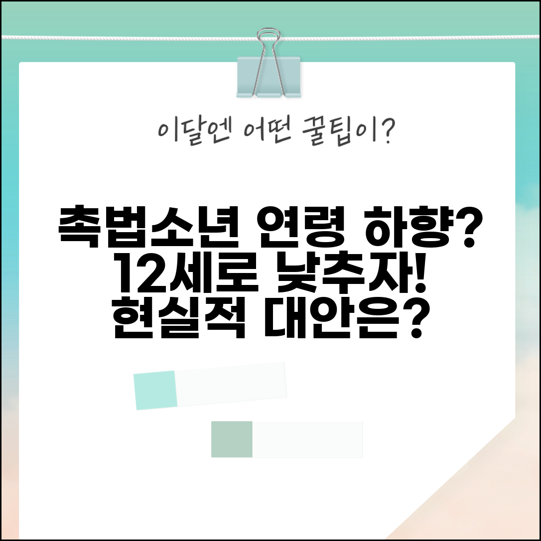 촉법소년 나이 하향 논의 | 만 12세로 낮추자는 주장과 근거, 현실적 대안은?