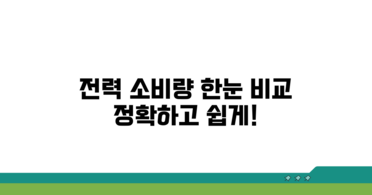 전력 소비량 한눈에 비교하기