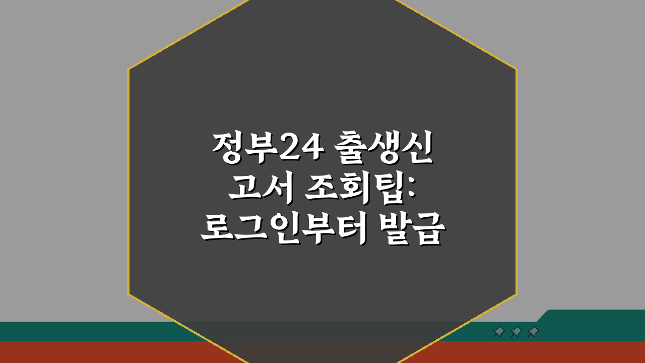 정부24 출생신고서 조회팁: 로그인부터 발급시간까지 3가지 핵심 파헤치기