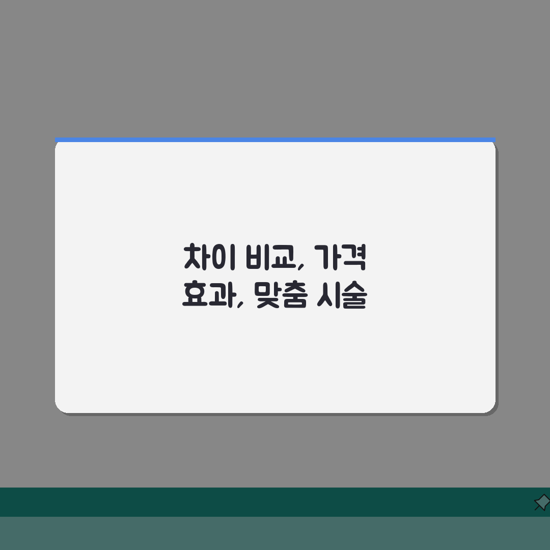 덴서티 하이 클래식 차이 비교분석 | 가격대비 효과 검증 | 나에게 맞는 시술 선택법 추천
