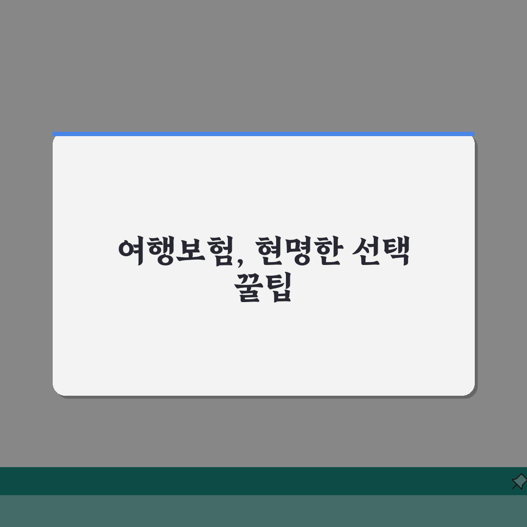 해외여행보험 가격비교 꿀팁 | 보험설계사가 알려주는 현명한 선택법, 친구에게 공유해요!